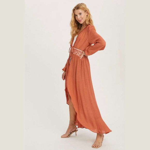 Bluivy | Boho Lace Maxi Skirt